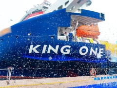 重磅交付！大金重工首制4萬噸甲板運輸船命名暨首航儀式圓滿舉行