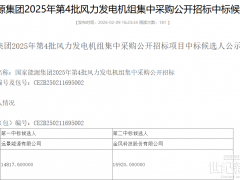 遠景能源預中標！國能72MW風電項目